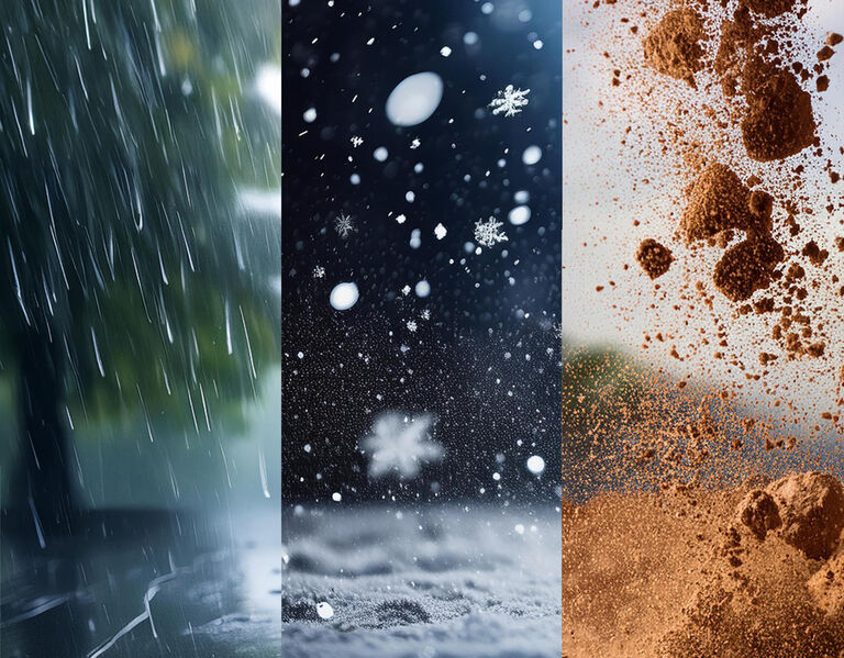 Rain, snow and dirt
