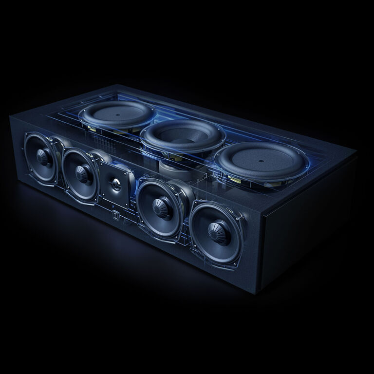 Advanced Five-Driver Array for spacious, full-bandwidth sound