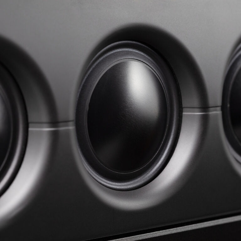 3XR&trade; Architecture for as much bass as a ported 12&rdquo; subwoofer