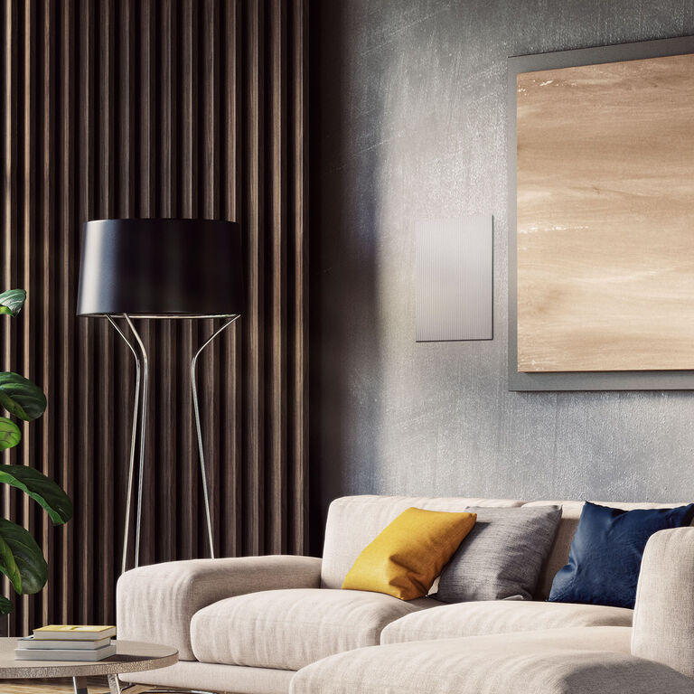 Shallow Mounting-Depth for slipping into the smallest ceiling spaces