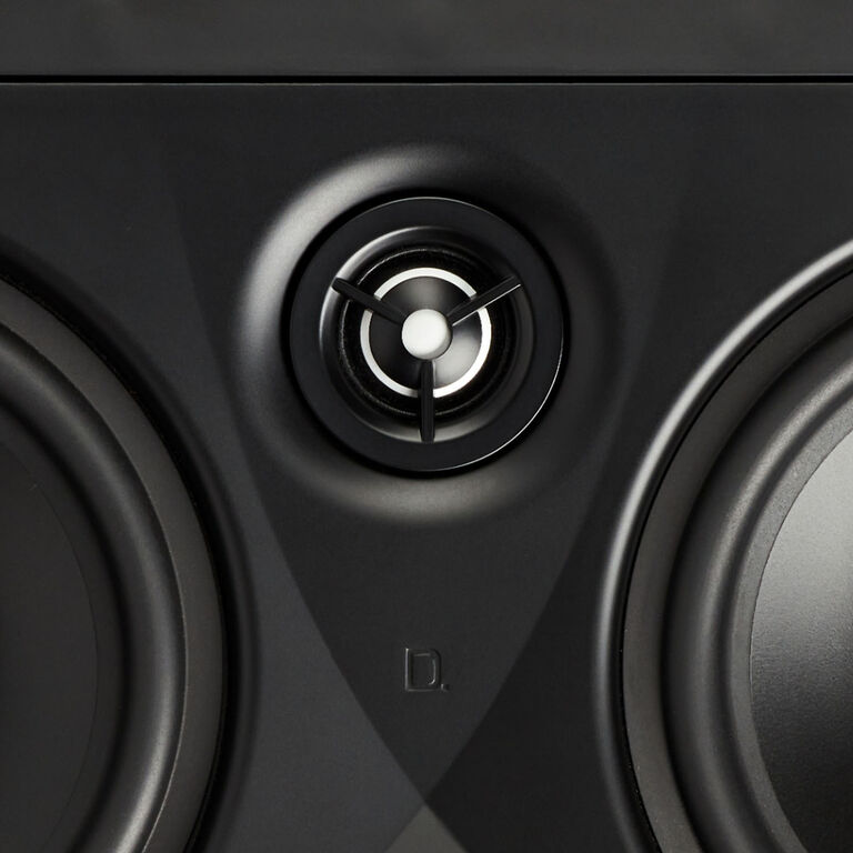 Pivoting Aluminum Oxide Dome Tweeter for superior imaging everywhere in the room
