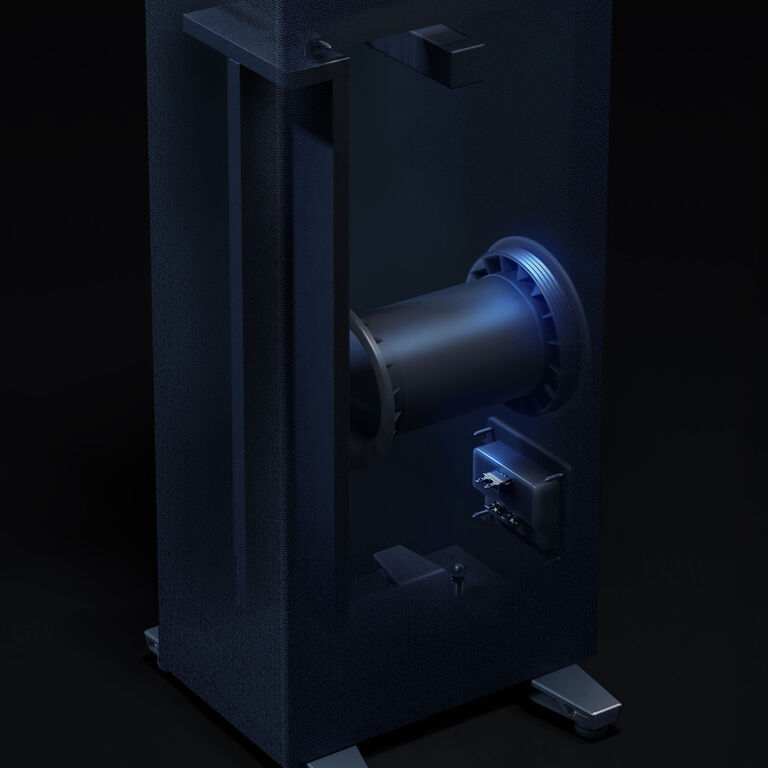 Ported Enclosure with Column Resonance Control for robust bass response