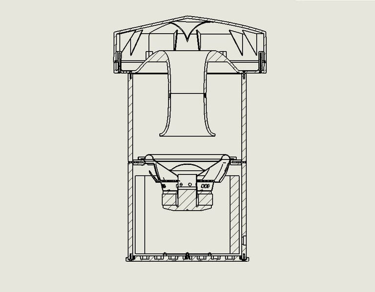 Line art of the LS-100