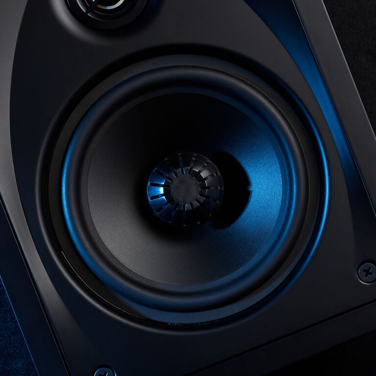 Pivoting Aluminum Oxide Dome Tweeter for superior imaging everywhere in the room