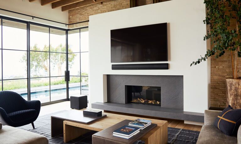 All-In-One Sound Bar for big sound in an ultra-slim cabinet