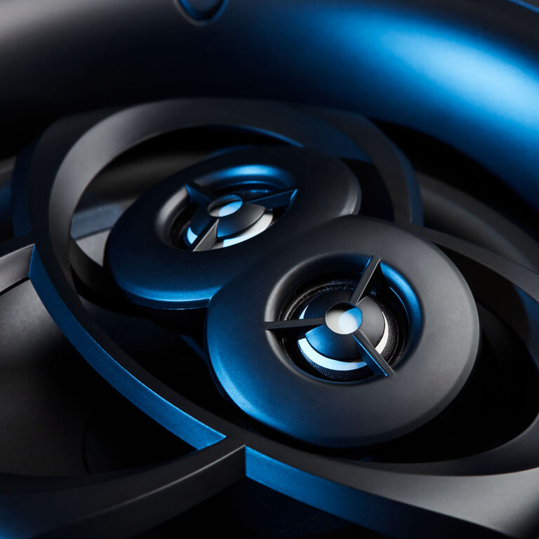 Dual Voice Coil, Mineral-Filled Woofer for smooth, natural midrange